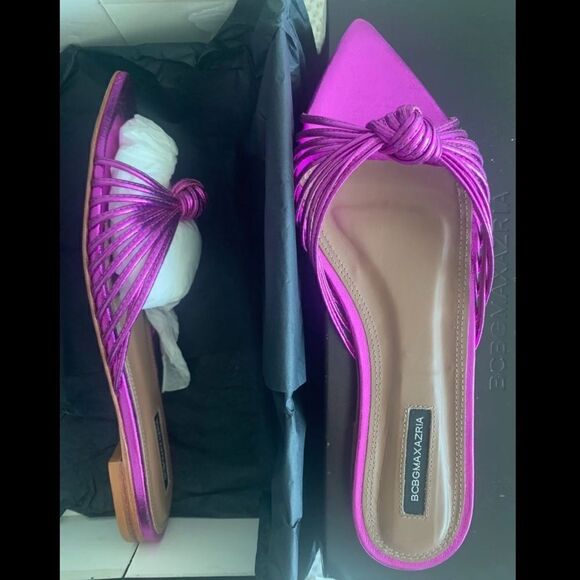 BCBGMAXAZRIA Veda Sandals Slides Pointed Toe - Picture 5 of 6